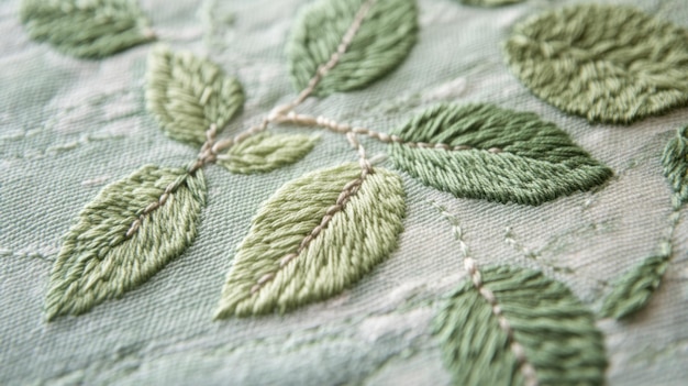 Детали вышитого узора